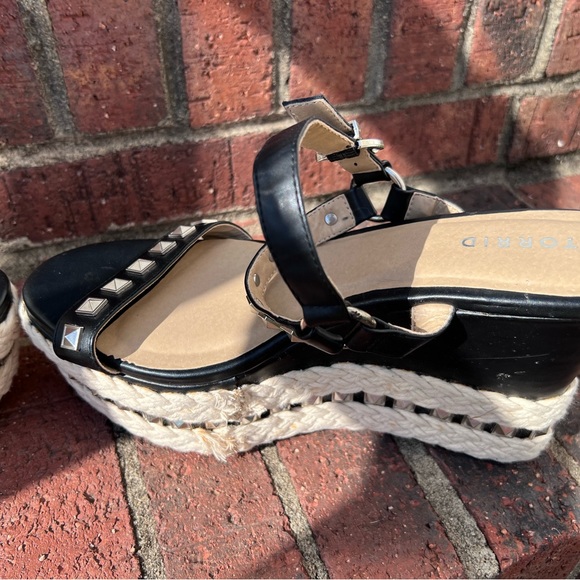 Torrid wedges with studs and jute. Adjustable strap. Size 10. Has spots … - Picture 7 of 12